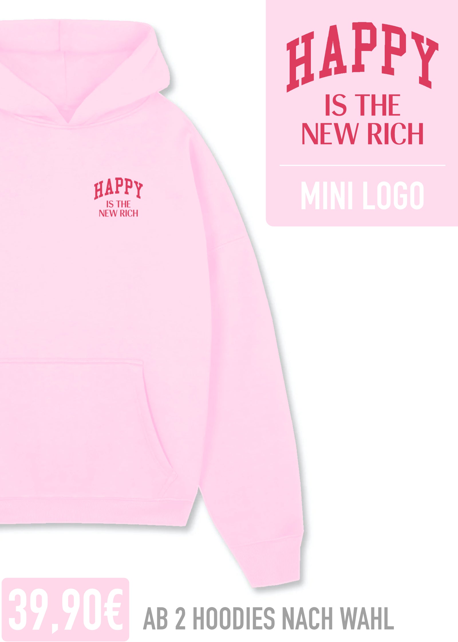 HAPPY IS THE NEW RICH MINI (CHERRY)