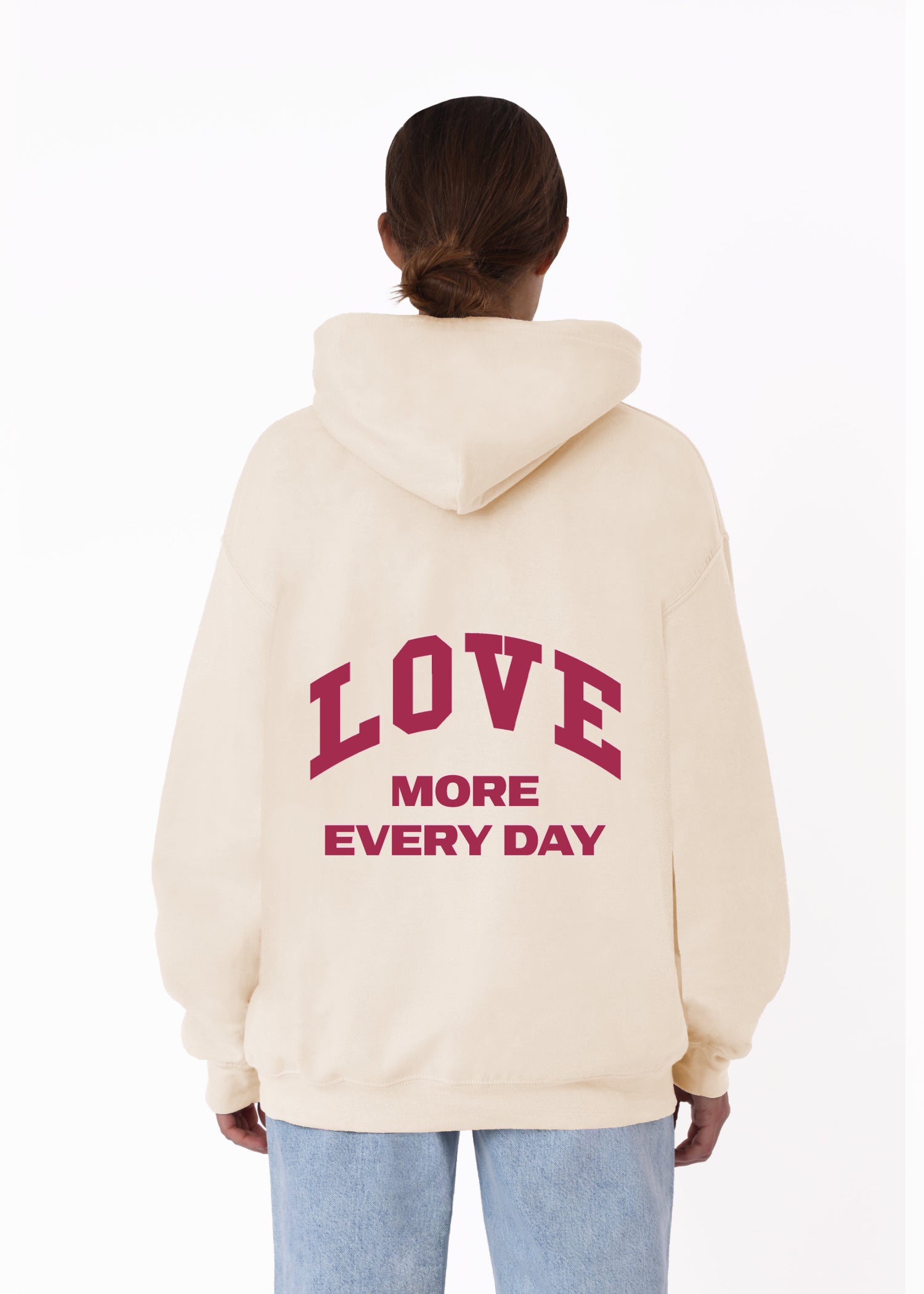 LOVE MORE (BURGUNDY / CREME)