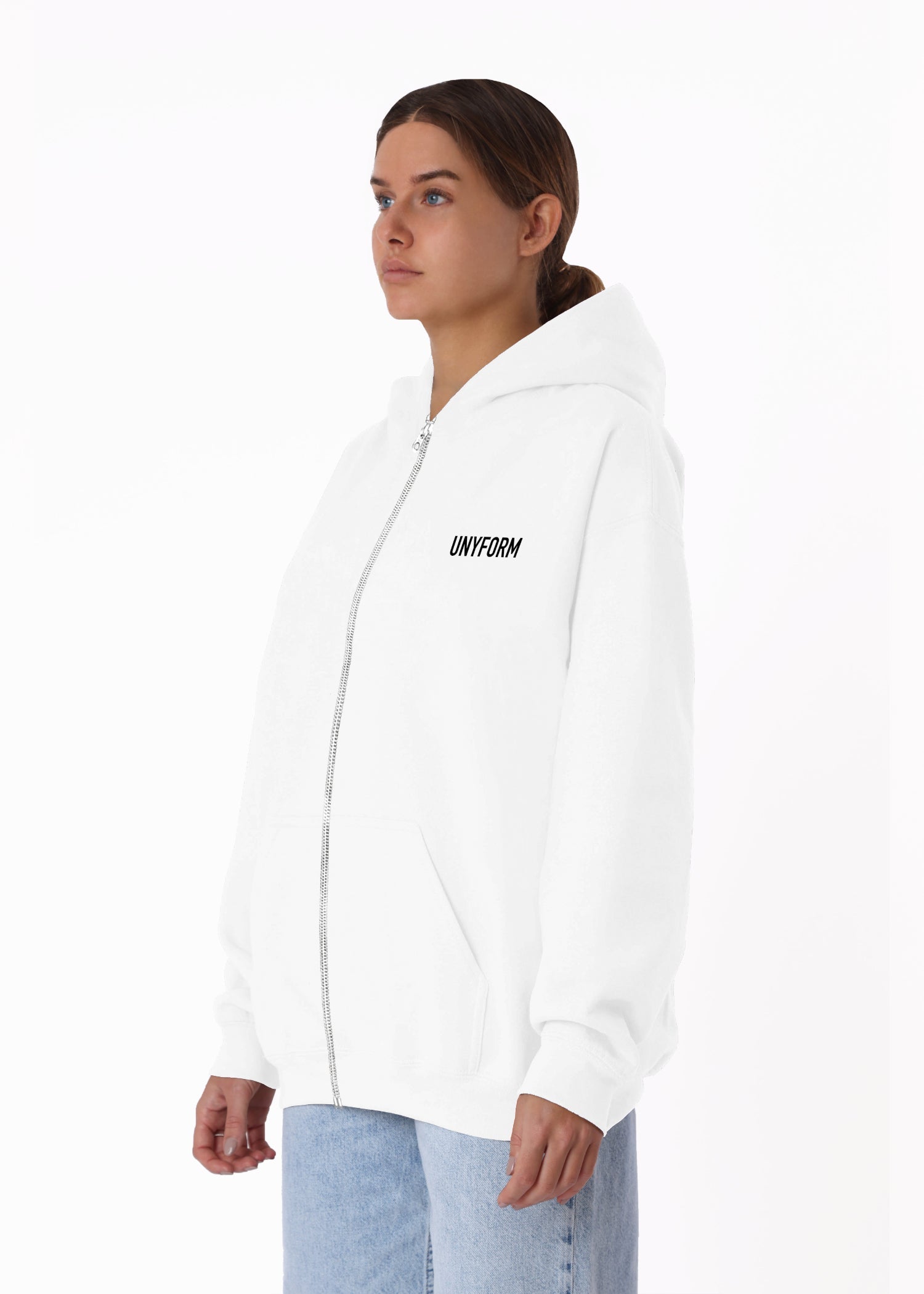 BASIC ZIP WHITE