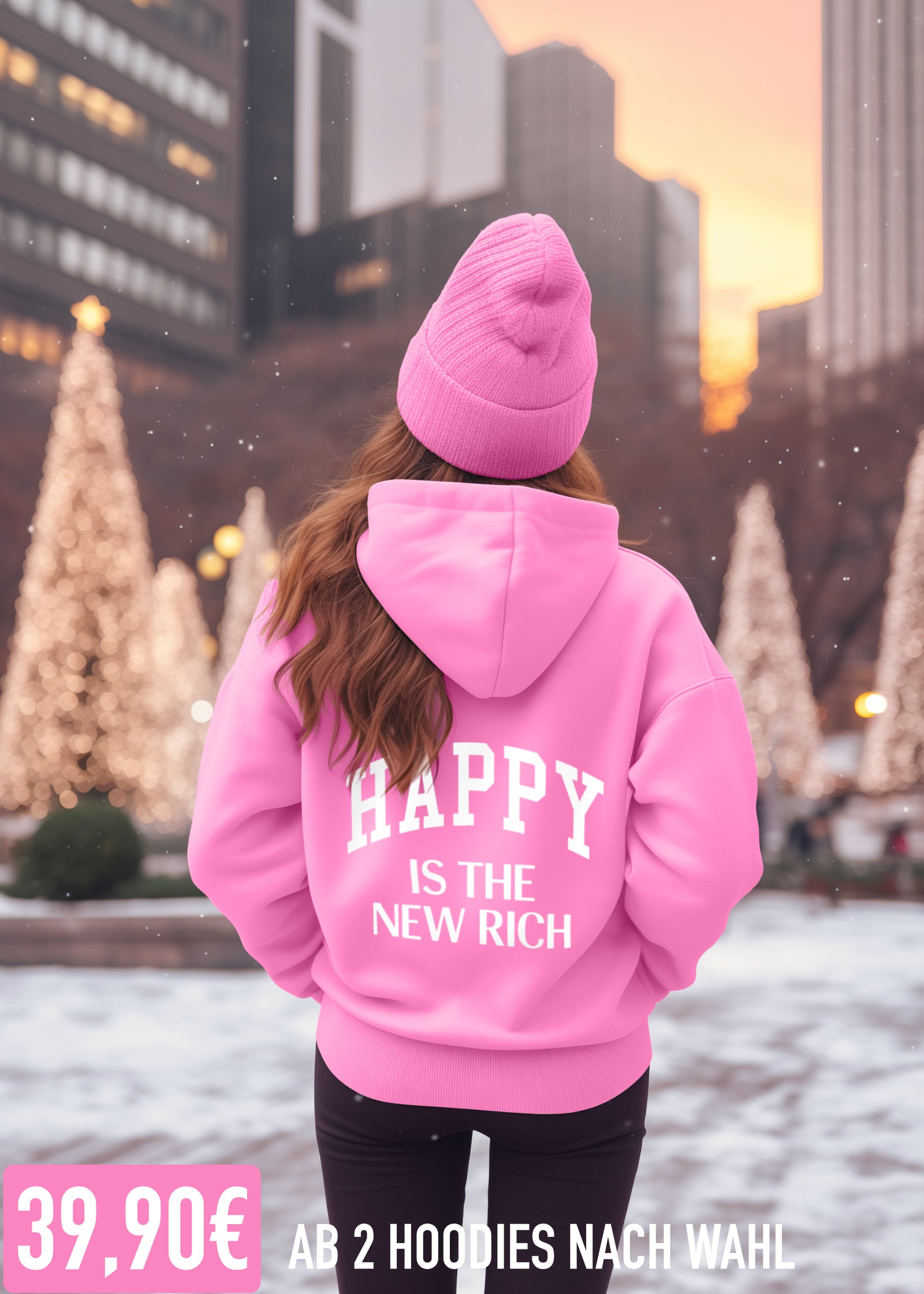 HAPPY IS THE NEW RICH (PINK)